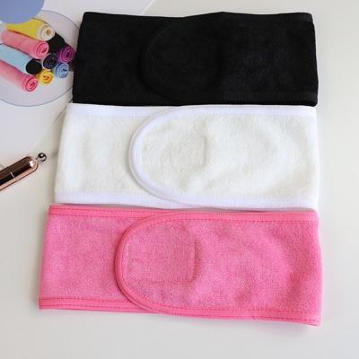 Bande principale Terry Cloth Headband Spa de lavage flexible non pelucheux de visage