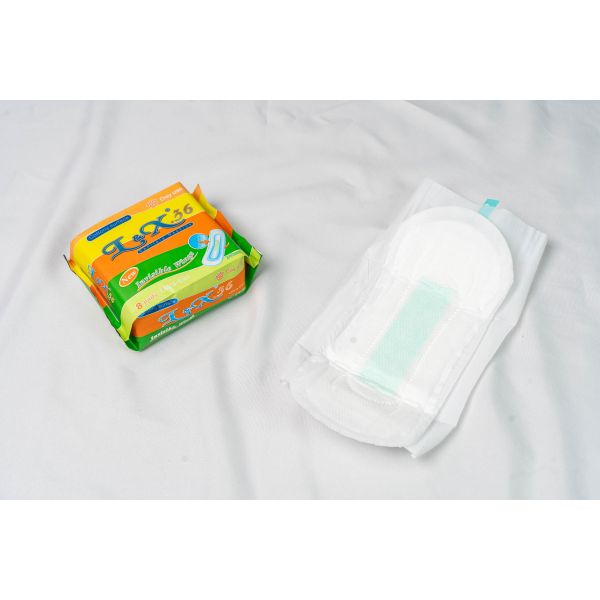 Unscented 240mm Sanitary Napkins Pad Comfort Absorbent Cotton Sanitary Pads
