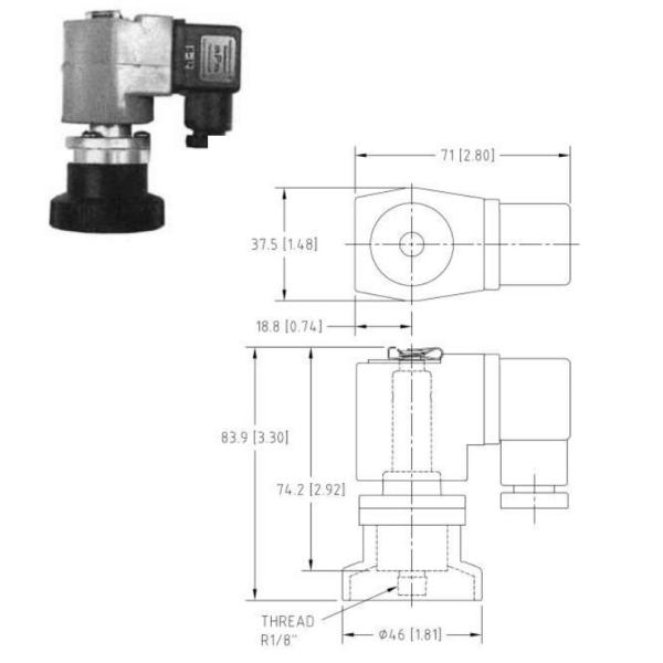 Módulos integrales AC220V 110V 24V del piloto de la bobina de las válvulas RCA3DM Q del jet del pulso del solenoide de FLY/AIRWOLF Polit