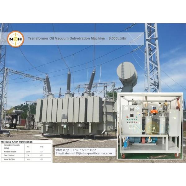 135Kw 380v Transformer Oil Purifier System Regeneration 6000LPH