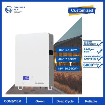 LiFePO4 Bateria de lítio 48V 100AH 200AH 300AH 400AH Home Backup Battery Pack Armazenamento de energia solar personalizado Bateria de íons de lítio