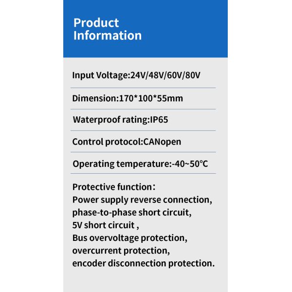 Сервомоторный драйвер 750 Вт для открытых и закрытых датчиков пожарной сигнализации с дополнительным 2500-линейным кодером