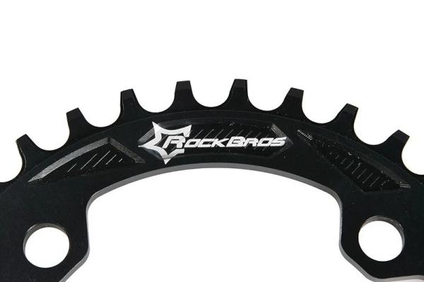 roda de jóquei do rolamento da bicicleta da montanha do CNC da luz de 34T 36T ultra com anodização preta do LOGOTIPO