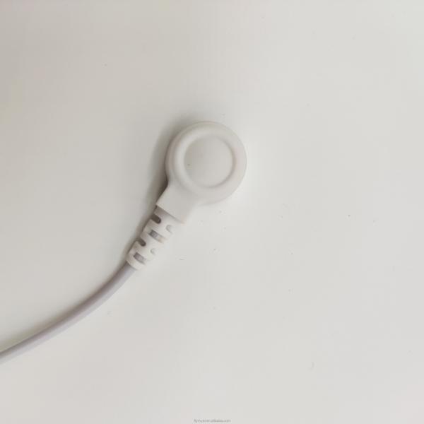 Custom ECG Cables 1 Lead 4.0mm Electrode Snaps Medical Device Cables