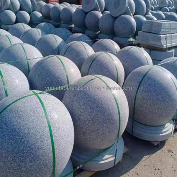 Modern Luxury Granite Floor Tile for Polished Surface Outdoor Barricade Ball Parking
