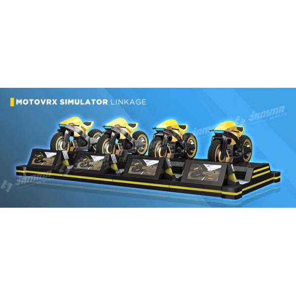 9D Virtual Reality Motorcycle Racing Simulator 3 Exclusives Games Black Yellow 24'' Monitor