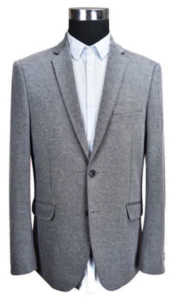 Custom Size Mens Grey Knit Blazer Adults Casual Business Person ODM