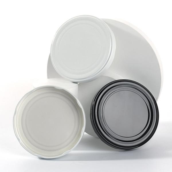Impressão personalizada de 113 mm Branco Preto Metal Carrinho Caps Cap Metal