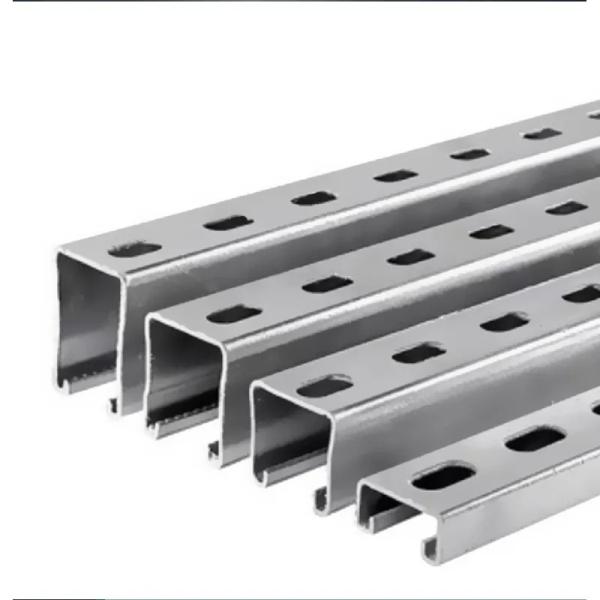 HDG Powder Coated Aluminum Strut Channel Slotted C Channel Strut  5-30mm Thickness