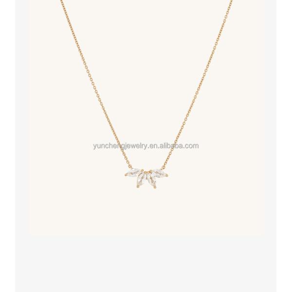 925 Серебряный 14K Покрытый Ожерелье 18 