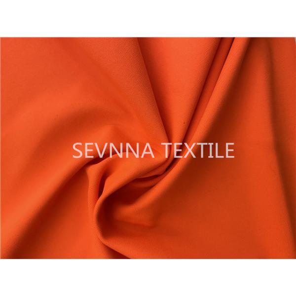 UV Protection Recycled Swimwear Fabric Spandex 4 Way Stretch Free Cut Orange