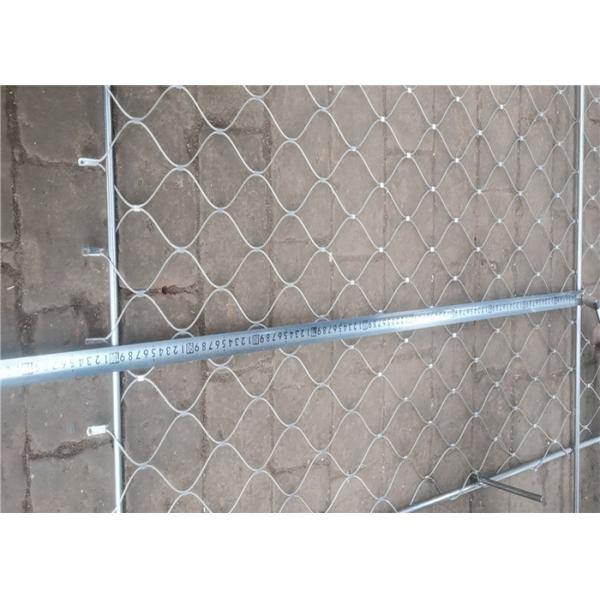 70x120 Anti Corrosive Flexible PVDF Stainless Steel Wire Rope Mesh Fence