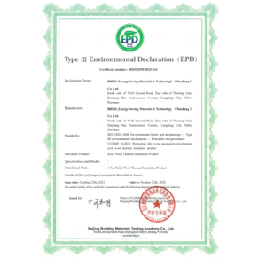 BBMG ENERGY SAVING MATERIAL & TECHNOLOGY(DACHANG)CO.,LTD. Certifications