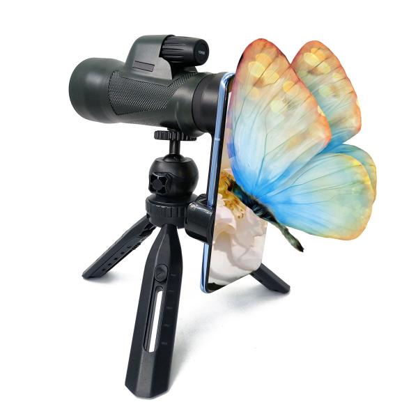 High End Optical Mobile Phone Telescope 10X50 Monocular IPX7 Waterproof HD ED Glass