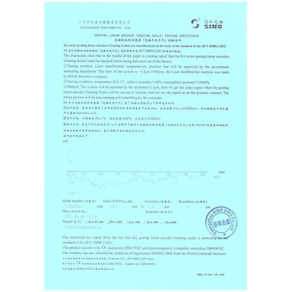 Длина масштаба 70mm-360mm цифрового отсчета точильщика DRO TTL линейная