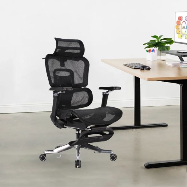 Ergonomic Full Mesh Chair High Back Executive CEO Chair with Footrest