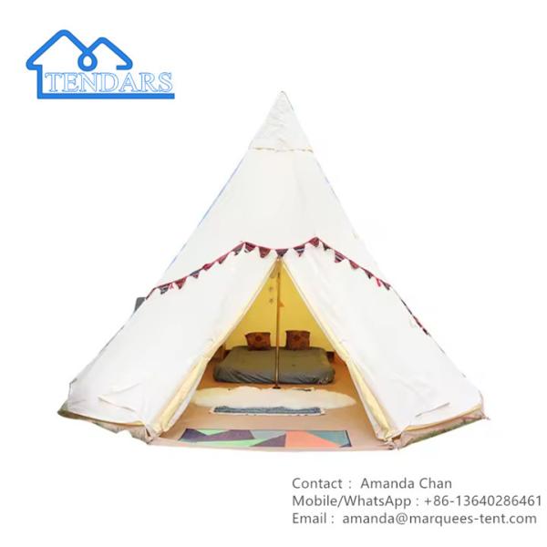 Роскошный Glamping водонепроницаемая хлопчатобумажная гостиничная палатка с вентиляцией для семейной палатки на улице