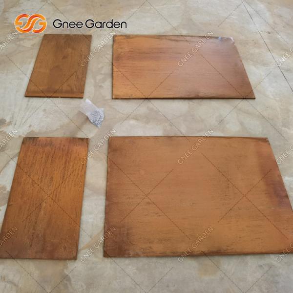 Customized Corten Steel Outdoor Metal Planter Laser Cut Detachable