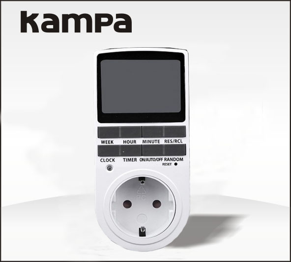 EU AU UK US Plug LCD Display Electronic Devices Plug-in Digital Timer Switch Socket