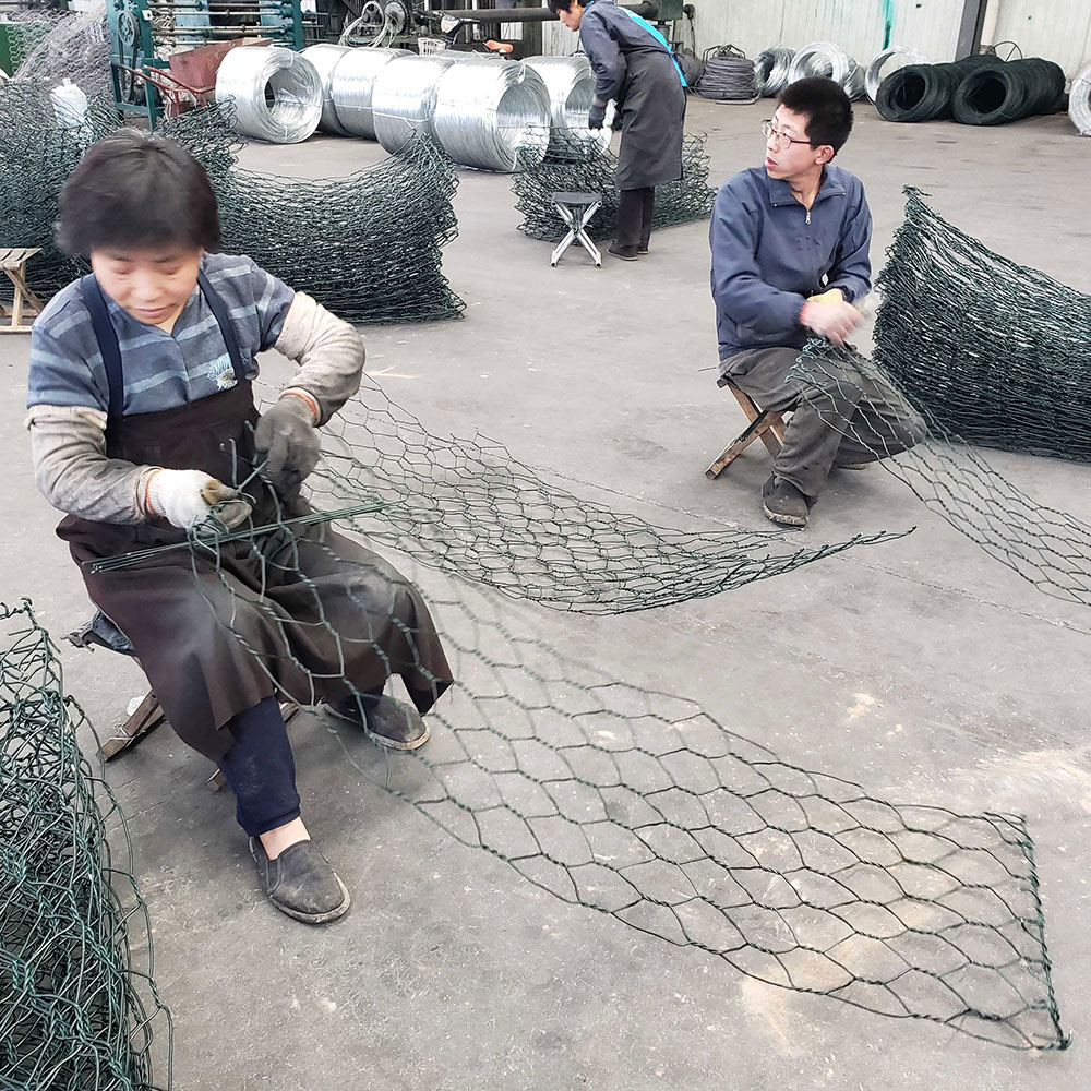 квадрат коробки Gabion ячеистой сети железной проволоки 2.0-4.00mm измеряет клетки стены Gabion