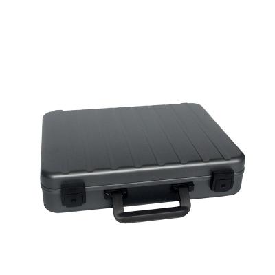 New Style Aluminum Chip Case Gray Storage Box With Metal Locks