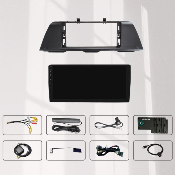 Nouveau modèle de cadre en plastique Android Auto Facial pour 2009-2015 BMW Série 5 Radio de voiture Android avec accessoires de câble stéréo