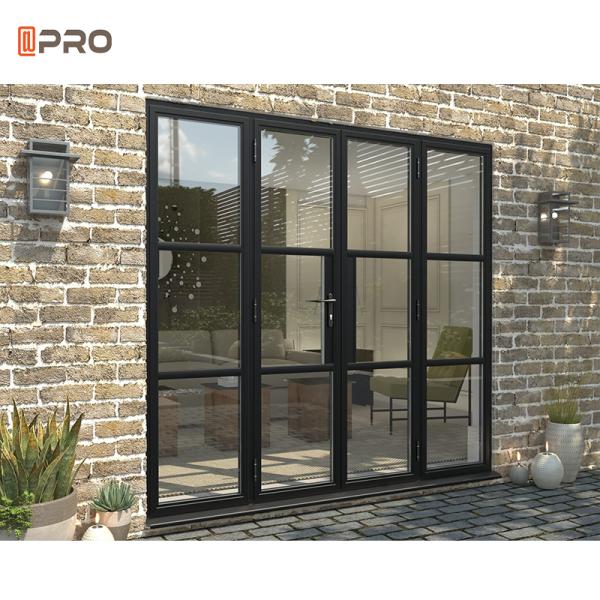 Anti Theft Exterior Aluminum Hinged Patio Door For Shower