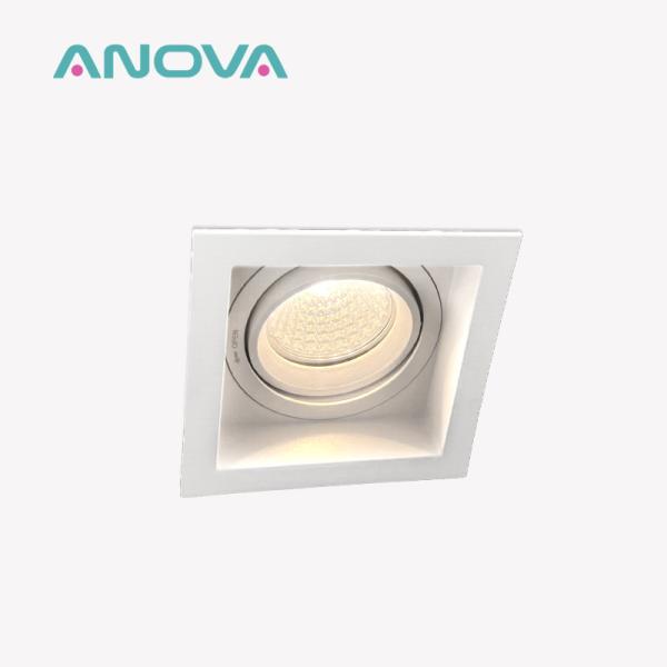 Lâmpadas de alumínio retalhadas 90° Rotação 20° inclinação Anti-reflexo profundo Para iluminação comercial