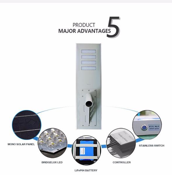 High Quality solar panel outdoor 120° solar street light all in one modern solar wall light