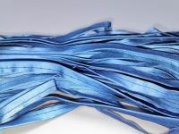 2 cm de pliage à mi-haute visibilité Bleu tuyauterie réfléchissante couture sur vêtement