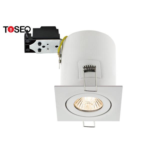 Белая утопленная заливка формы расклассифицированная огнем Downlights GU10 Alu