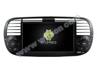 Écran OEM de 7 pouces sans DVD Pour Fiat 500 2010-2015 Multimédia de voiture Stéréo GPS CarPlay Player ((TAS/TB/TC/TVS/TFS8