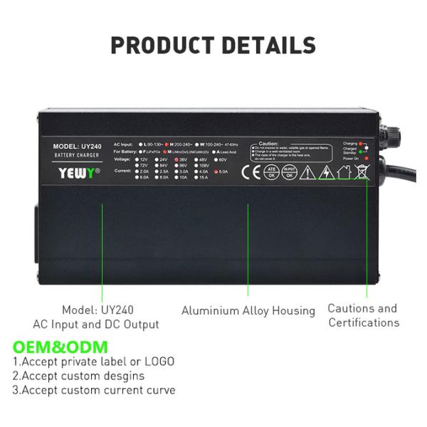 Алюминиевый сплав 24V 36V зарядное устройство для электрических скутеров LiFePO4 зарядное устройство для батарей