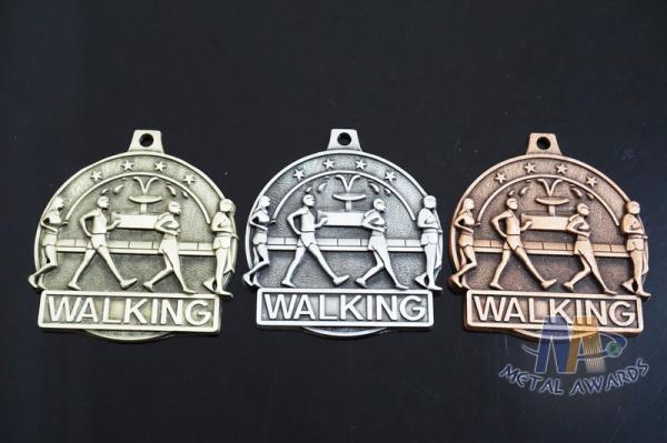 Marathon Die Cast Medals By Zinc Alloy , Custom Metal Running Engraved Medals Antique Gold Silver Copper Plating 3D