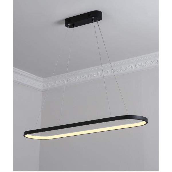 comprimento do cabo acrílico 80cm Ring Chandelier Light conduzido nórdico de 33W 70*20cm