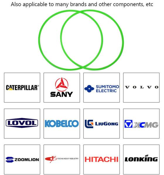 Green Nylon Back Up Ring Seal N4W Gasket O Ring Backing Ring Custom Size