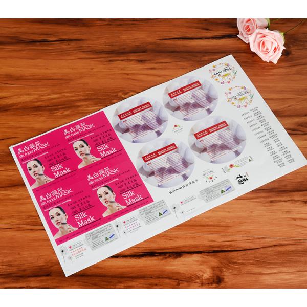 Full Color Logo Label Stickers Strong Adhesive For Cosmetic Women'S Mask
