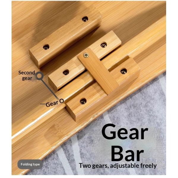Foldable Bamboo Computer Desk Home Coffee Breakfast Computer Table Multifunction Adjustable Corner Desk for Living Room Bedroom