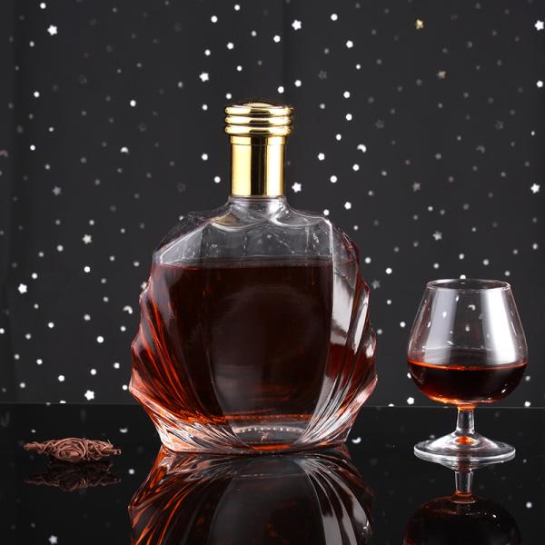 Customized Color Glass Bottles for Beverage Industrial Whisky Gin Brandy 500ml 750ml