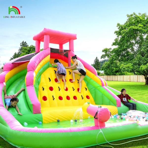 Commercial Inflatable Water Slides with Pool Double Lane Water Slides Inflatable for Kids and Adults
