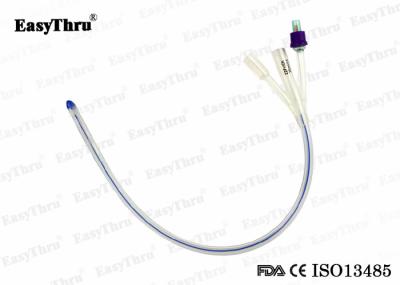 Cateter médico de silicone liso Foley Fr12 Fr14 Fr16 Three Way