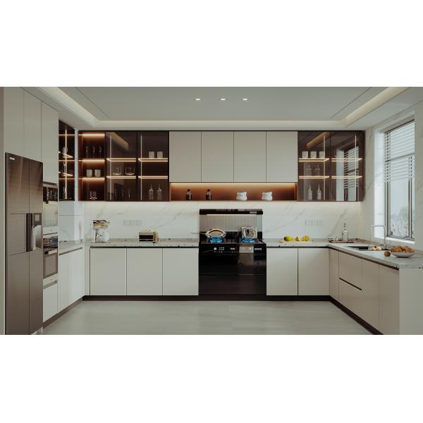 Barbados Hotel Project Customized Modern Kitchen Cabinet Furniture