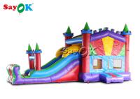 Digitas que imprimem o castelo Bouncy inflável impermeável do PVC com corrediça