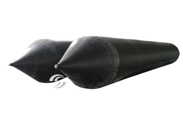 Ship Launching Black Marine Air Bag 2.0*20m Inflatable Rubber Balloons