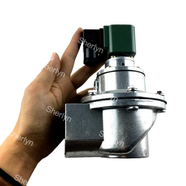 BFEC DMF-Z-40S de acero inoxidable 1.5' ángulo derecho de la válvula de chorro de pulso de la caja de bolsas 24VDC 220VAC