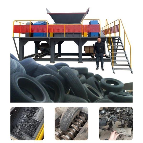 2000-3000kg/H Waste Tyre Recycling Machine Tire Shredder Machine