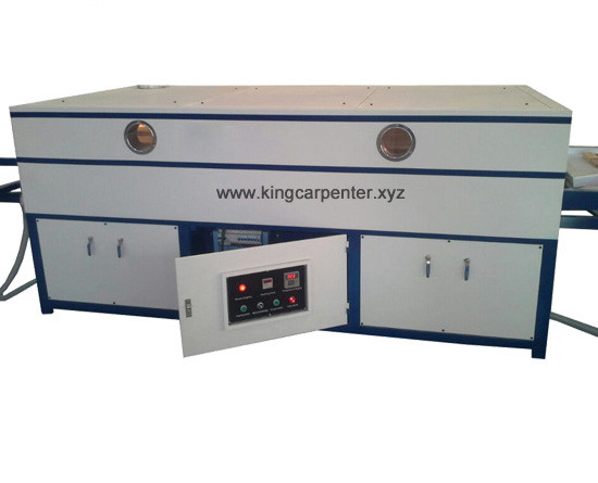 Cheap woodworking PVC door cabinet skin Semi-auto Vacuum Membrane Press Machine