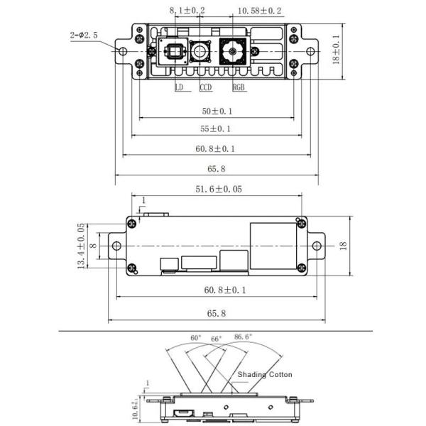 5MP 1080P TOF RGB Face Recognition Device Module With USB Interface