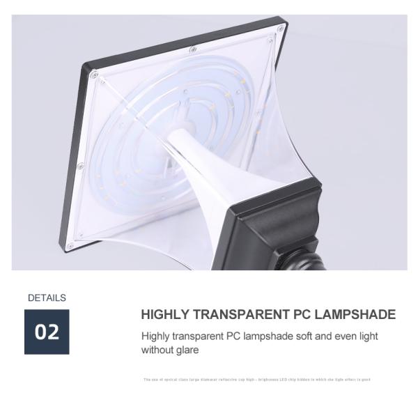 Die Cast Aluminium 30W Solar Pillar Light Garage Fence Decoration post lamp