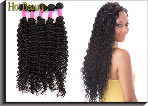Unprocessed 5A Virgin Brazilian Curly Hair , 12 - 32 Human Hair